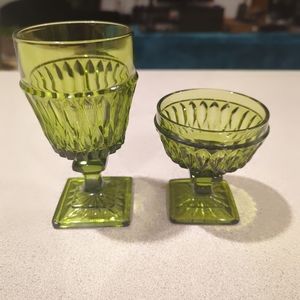 Vintage MCM Indiana Glass Mt Vernon
